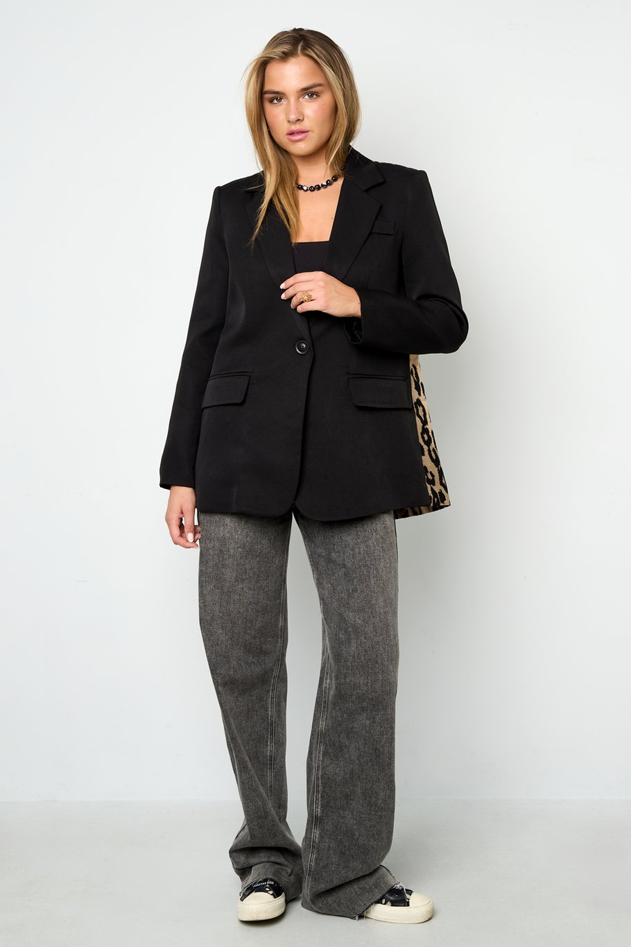 Leopard A Symetric Blazer Picture7